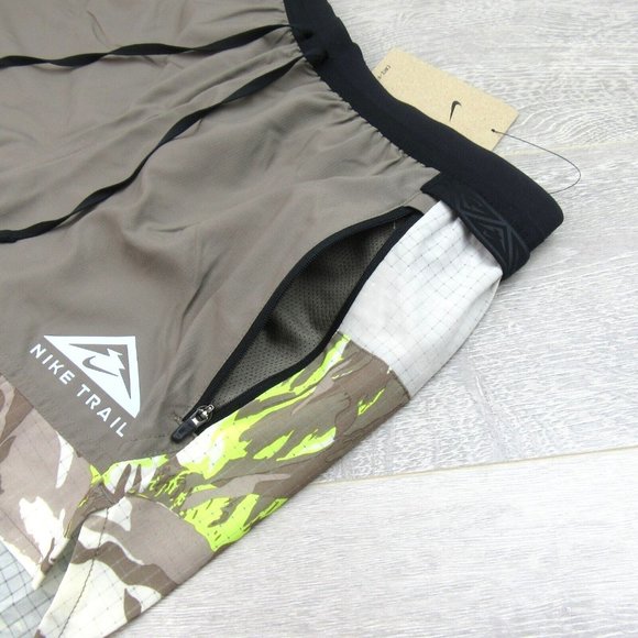 Nike Flex Stride Trail 5" Running Shorts Men's Size Large Olive NEW - Picture 4 of 13